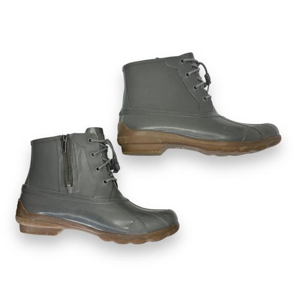 Sperry Top-Sider Women's Syren Gulf Memory Foam Duck Boot 8.5 Dark Grey Gray0 - Picture 2 of 10